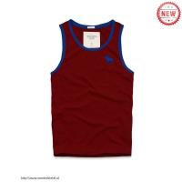 heren abercrombie and fitch moose logo tanktop rood blauw Kleren Outlet bai22330